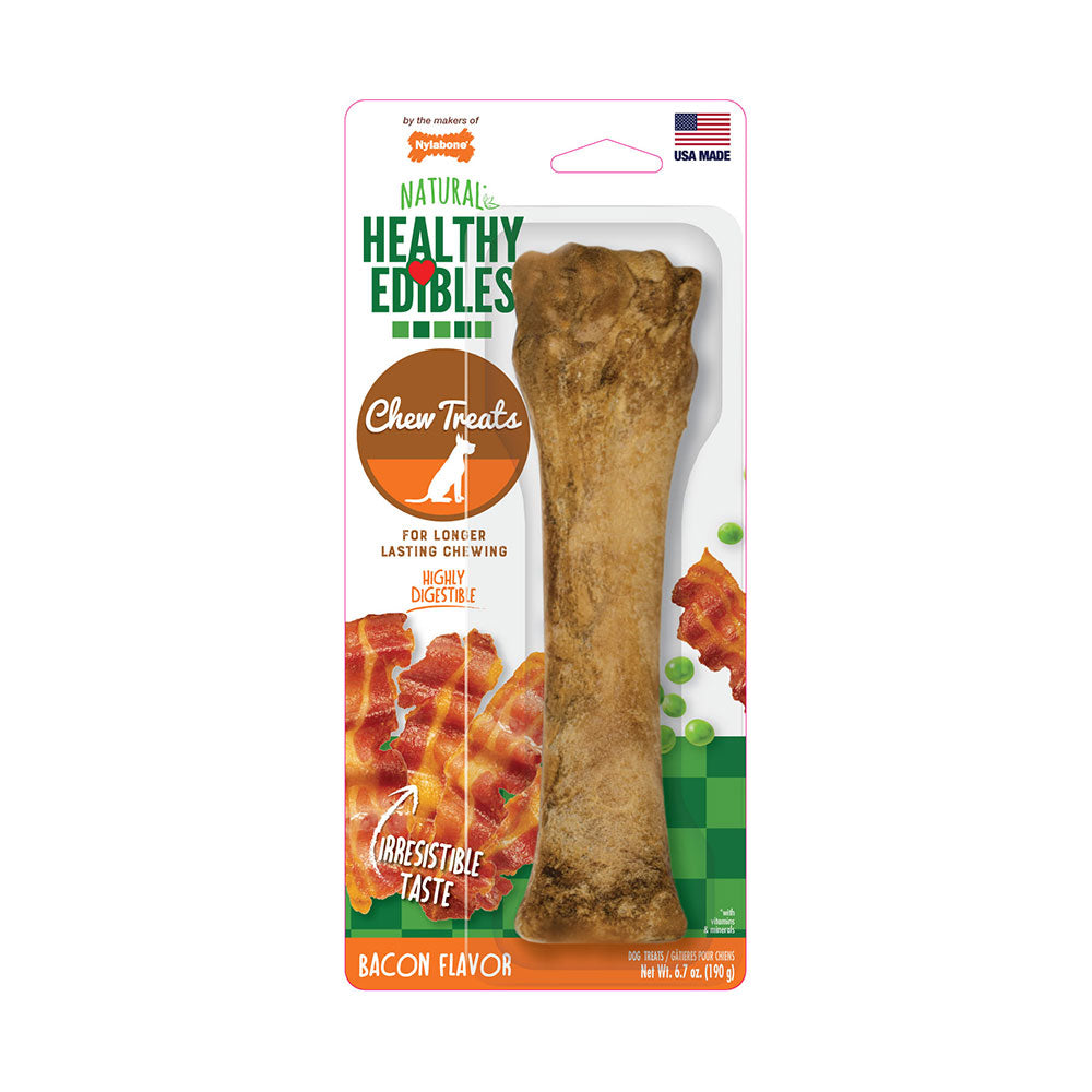 Nylabone® Healthy Edibles® Bacon Flavor Long Lasting Chew Dog Treat Souper 50+ Lbs X 1 Count