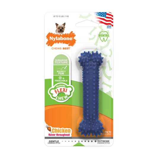 Nylabone® Flexi Chews® Moderate Chews Chicken Flavor Dental Chews Dog Toys Petite Up to 15 Lbs