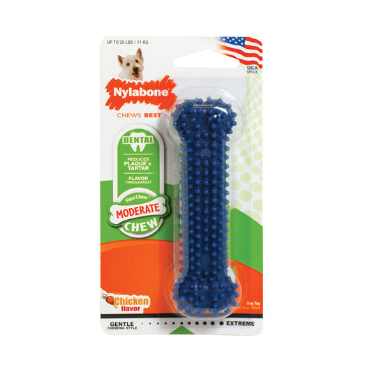 Nylabone® Flexi Chews® Moderate Chews Chicken Flavor Dental Chews Dog Toys Regular Up to 25 Lbs