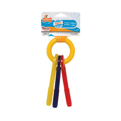 Nylabone® Teething Puppy Chews™ Puppy Chews Bacon Flavor Teething Keys Chews Dog Toys Small