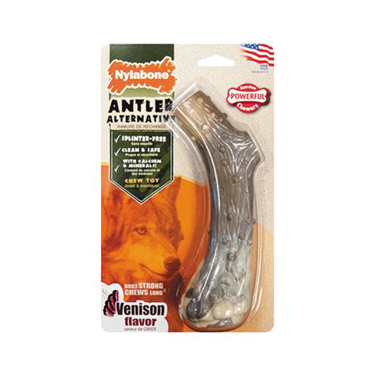 Nylabone® Dura Chews® Power Chews Venison Flavor Antler Alternative Long Lasting Chews Dog Toys Large