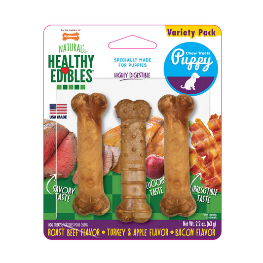 Nylabone® Healthy Edibles® Starter Kit for Puppy X-Small X 3 Count