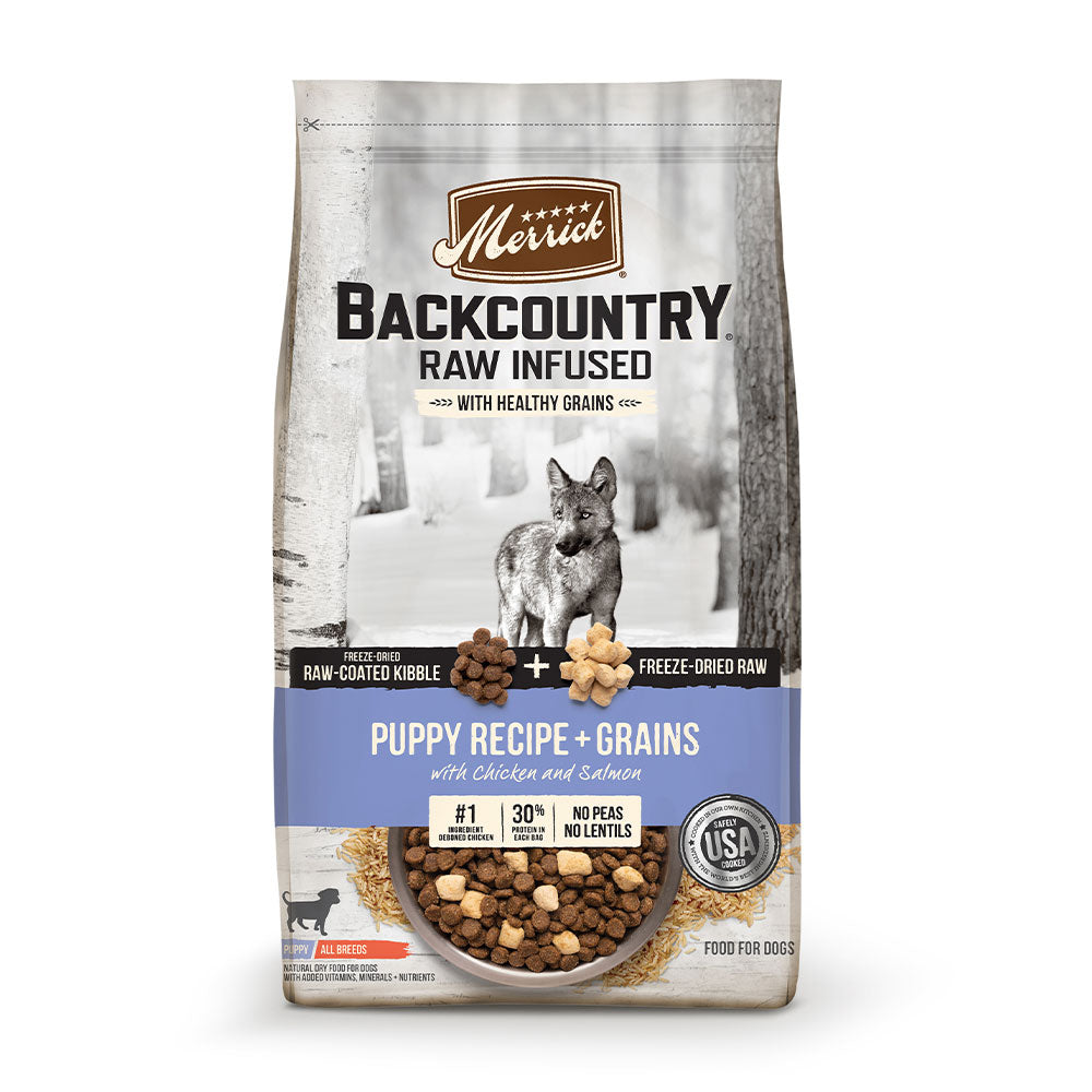 Merrick® Backcountry® Raw Infused with Healthy Grains Puppy Recipe and Grains Dog Food, 4 Lbs