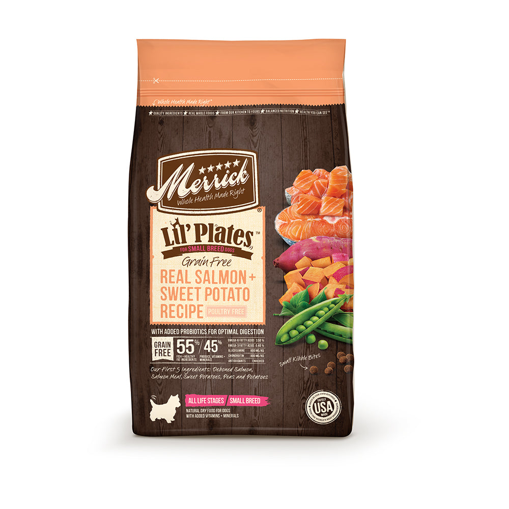 Merrick® Lil' Plates™ Grain Free Real Salmon and Sweet Potatoes Recipe Adult Dry Dog Food, 4 Lbs