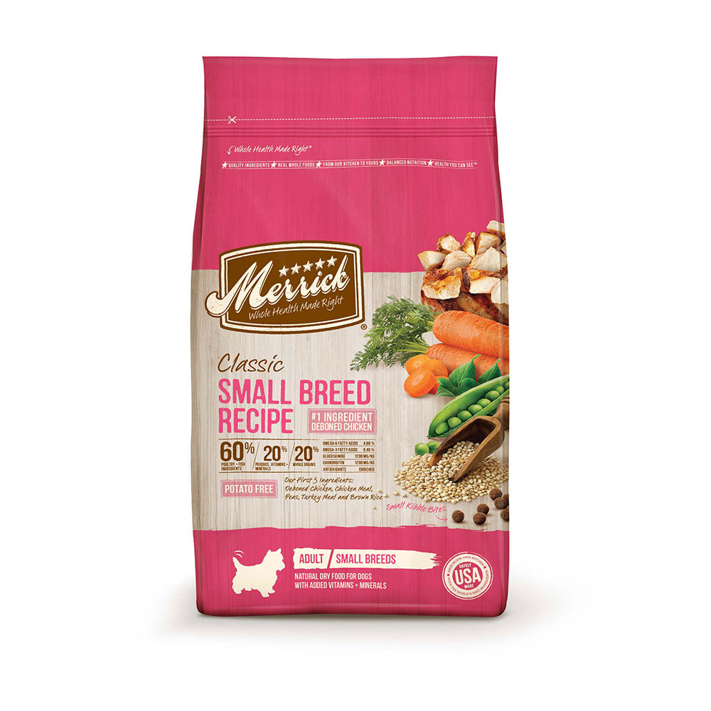 Merrick® Classic Healthy Grains Adult Small Breed Recipe Dry Dog Food, 4 Lbs