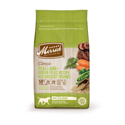 Merrick® Classic Real Lamb & Green Peas Recipe with Ancient Grains Dog Food 25 Lbs
