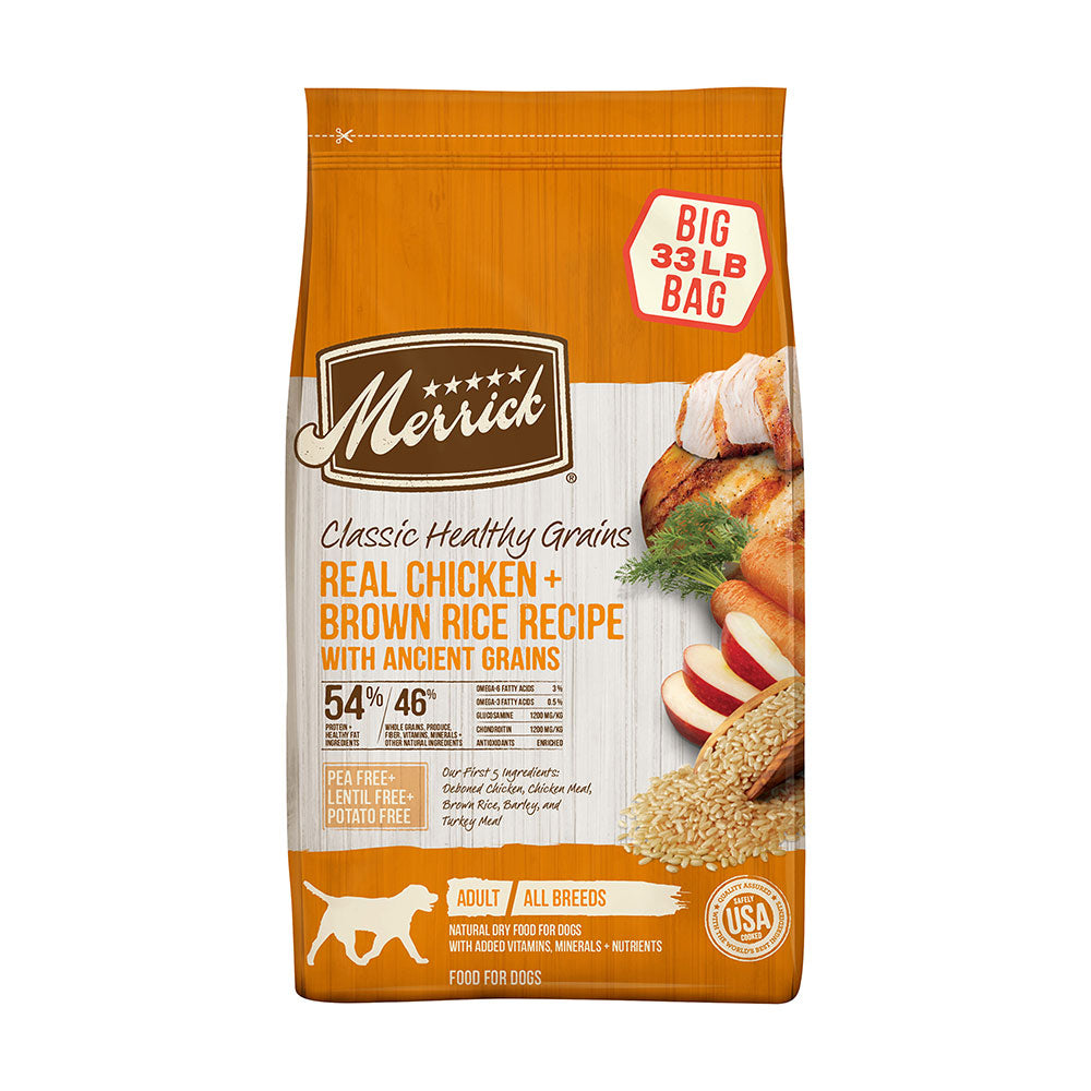 Merrick® Classic Healthy Grains Real Chicken and Brown Rice Dog Food 33 Lbs