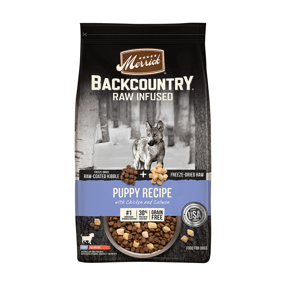 Merrick® Backcountry® Raw Infused with Chicken and Salmon Puppy Recipe Dog Food, 10 Lbs