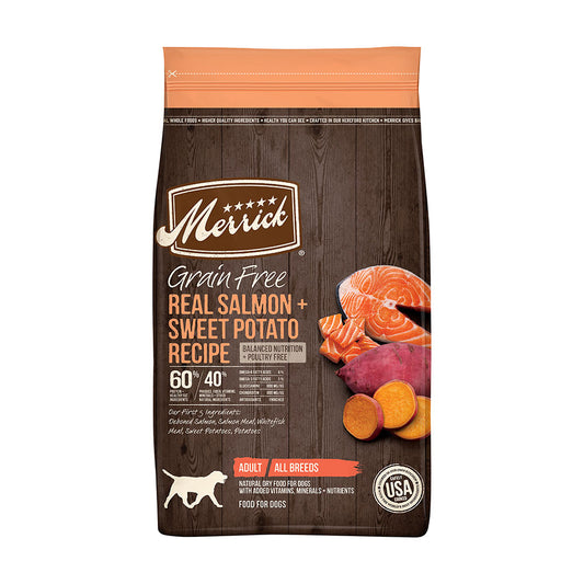Merrick® Grain Free Real Salmon & Sweet Potato Recipe Dog Food 4 Lbs