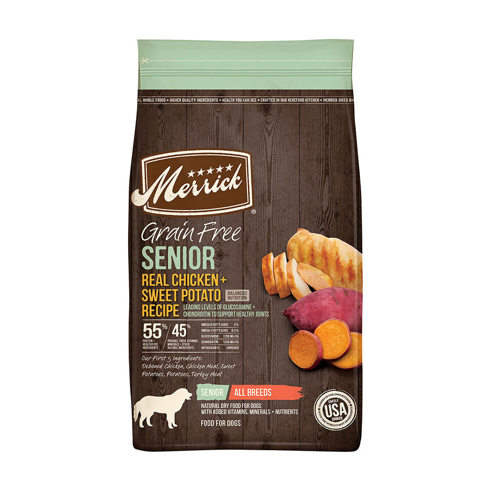Merrick® Grain Free Real Chicken & Sweet Potato Recipe Senior Dog Food 4 Lbs