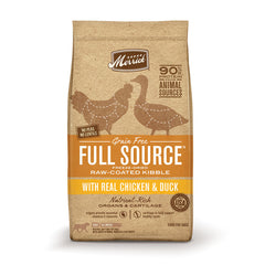Merrick® Full Source® Grain Free Freeze-Dried Raw-Coated Kibble with Chicken & Duck Dog Food 4 Lbs