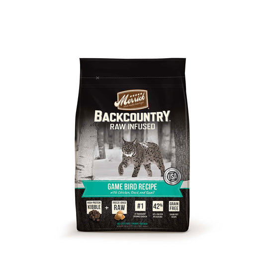 Merrick® Backcountry® Raw Infused Game Bird Recipe All Life Stages Dry Cat Food, 3 Lbs