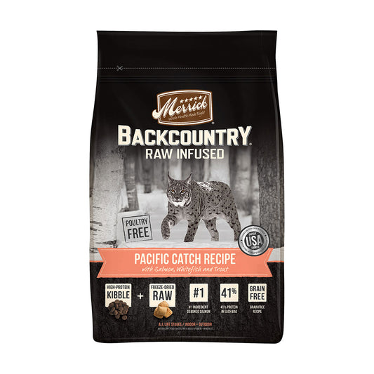 Merrick® Backcountry® Raw Infused Pacific Catch Recipe Dry Cat Food, 10 Lbs