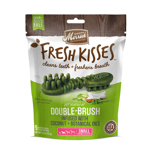 Merrick® Fresh Kisses™ Double Brush Infused with Coconut and Botanical Oils Small Dog Treats 5.5 Oz