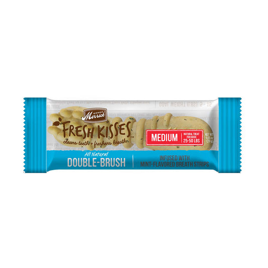 Merrick® Fresh Kisses™ Double Brush Infused with Mint Breath Strips Medium Dog Treats 19 Oz