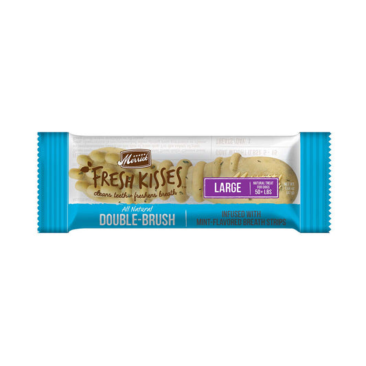 Merrick® Fresh Kisses™ Double Brush Infused with Mint Breath Strips Large Dog Treats 20 Oz