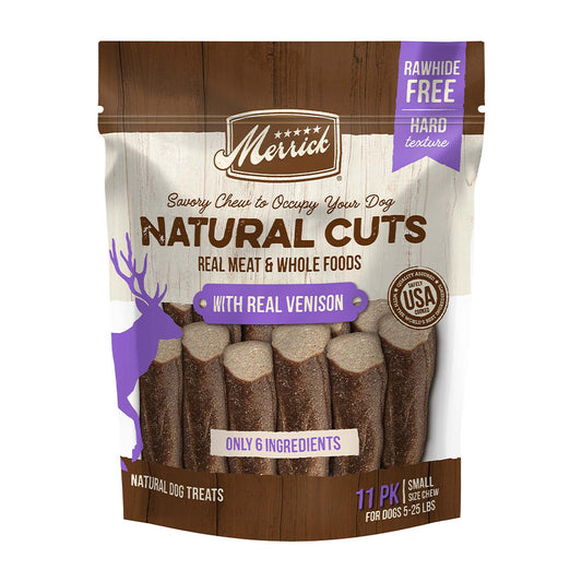 Merrick Natural Cuts with Real Venison Dog, Small Chew - 11 count