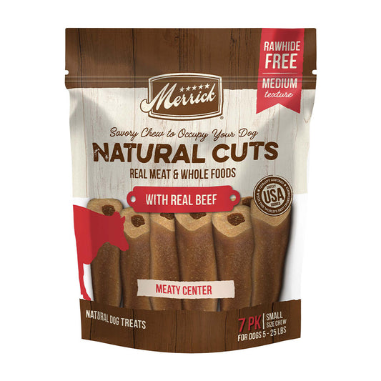 Merrick Natural Cuts with Real Beef Dog, Small Chew - 7 count