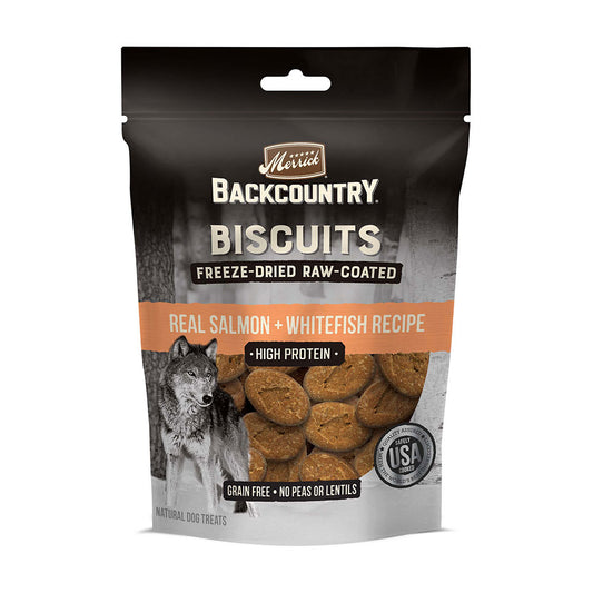 Merrick® Backcountry® Freeze-Dried Raw Coated Dog Biscuit Salmon Recipe 10 Oz