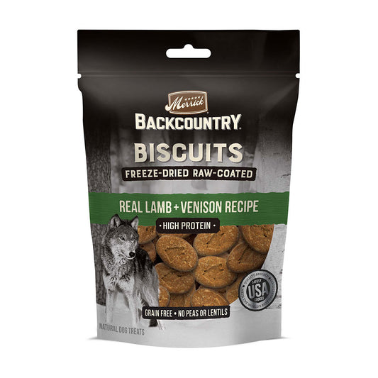 Merrick® Backcountry® Freeze-Dried Raw Coated Biscuit Lamb Recipe For Dog 10 Oz
