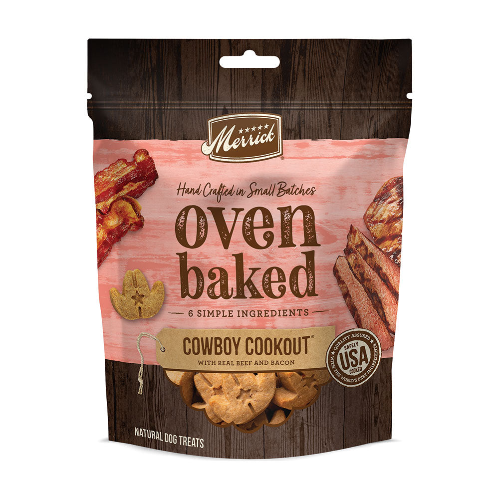 Merrick® Oven Baked Cowboy Cookout with Real Beef and Bacon Dog Treat 11 Oz
