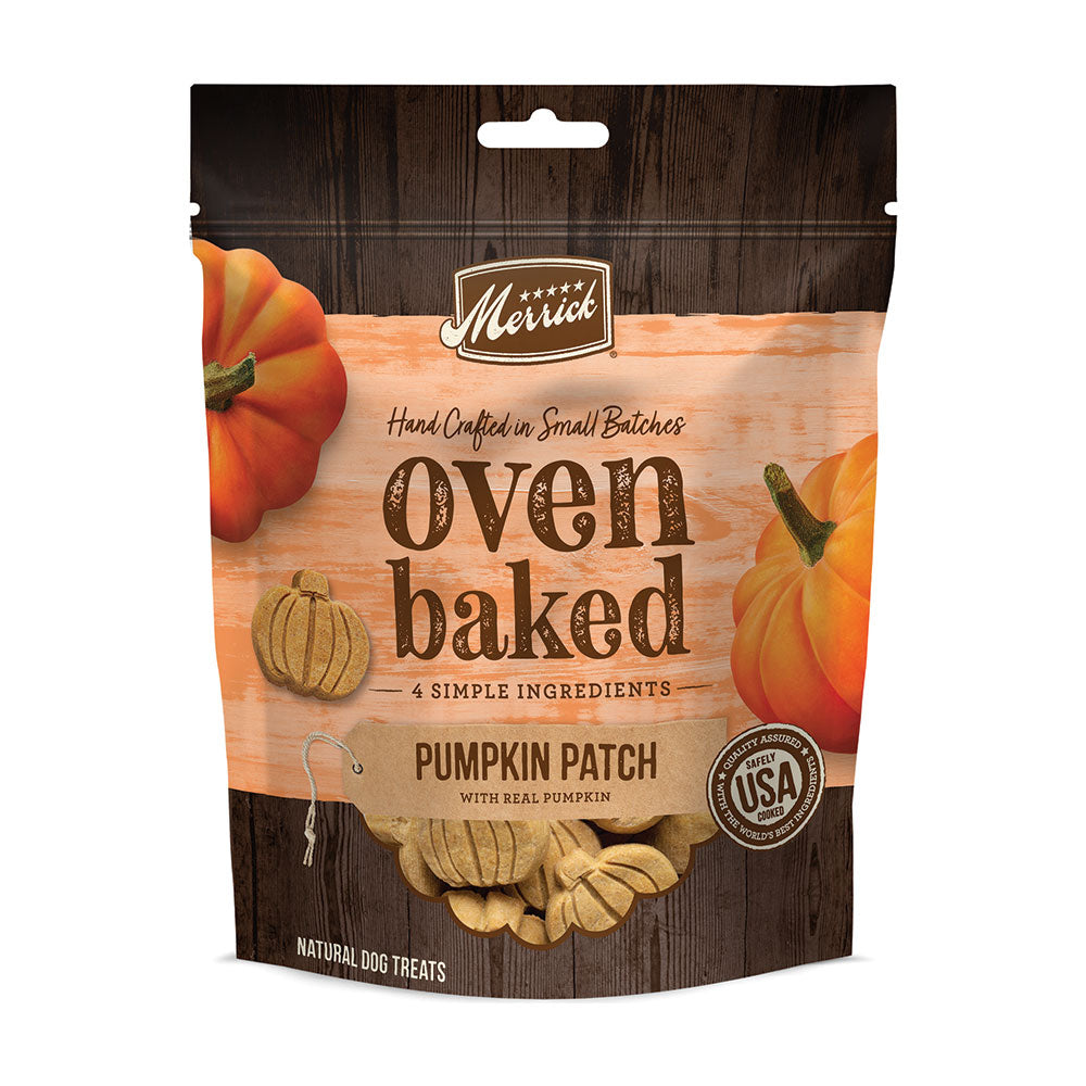 Merrick® Oven Baked Pumpkin Patch with Real Pumpkin Dog Treat 11 Oz