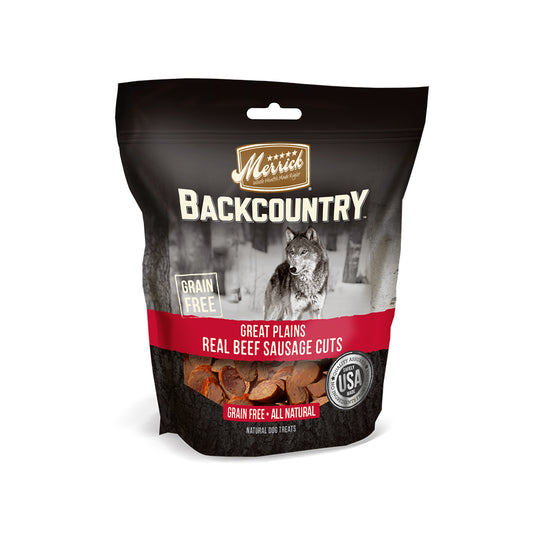 Merrick® Backcountry® Grain Free Great Plains Real Beef Sausage Cuts Dog Treats 5 Oz