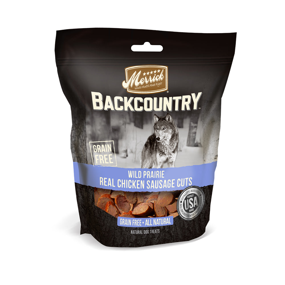 Merrick® Backcountry® Grain Free Wild Fields™ Real Chicken Sausage Cuts Dog Treats 5 Oz