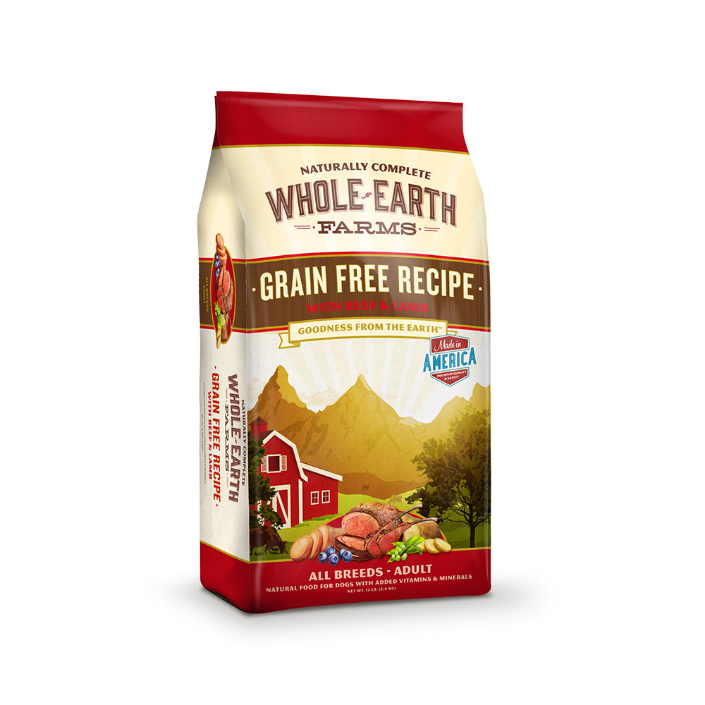 Whole Earth Farms® Goodness from the Earth™ Grain Free Pork, Beef & Lamb Recipe Dog Food 12 Lbs