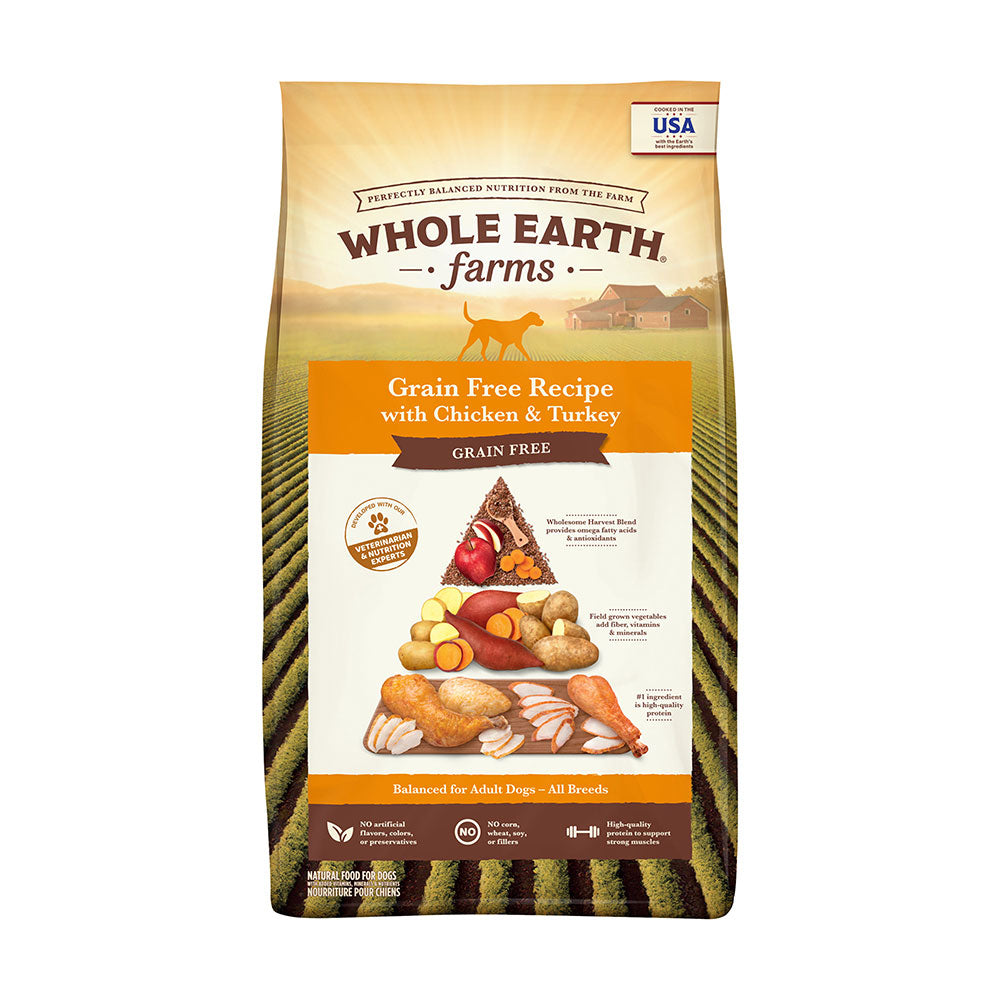 Whole Earth Farms® Goodness from the Earth™ Grain Free Chicken & Turkey Recipe Dog Food 25 Lbs