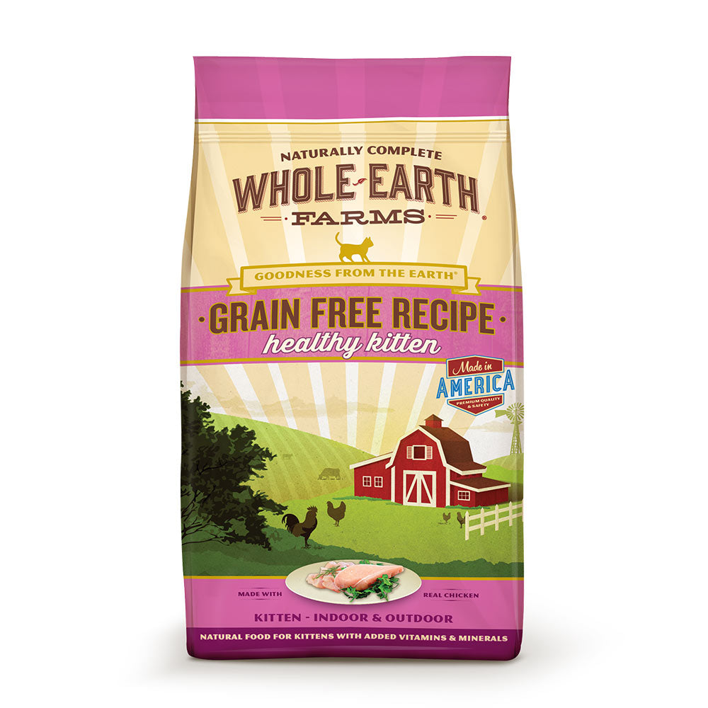 Whole Earth Farms® Goodness from the Earth™ Grain Free Recipe Healthy Kitten Food 5 Lbs