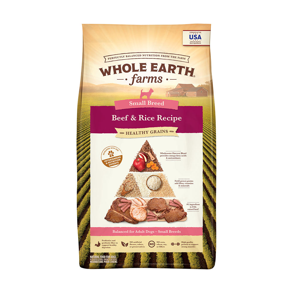 Whole Earth Farms® Goodness from the Earth™ Healthy Grains Small Breed Beef & Rice Recipe 12lb