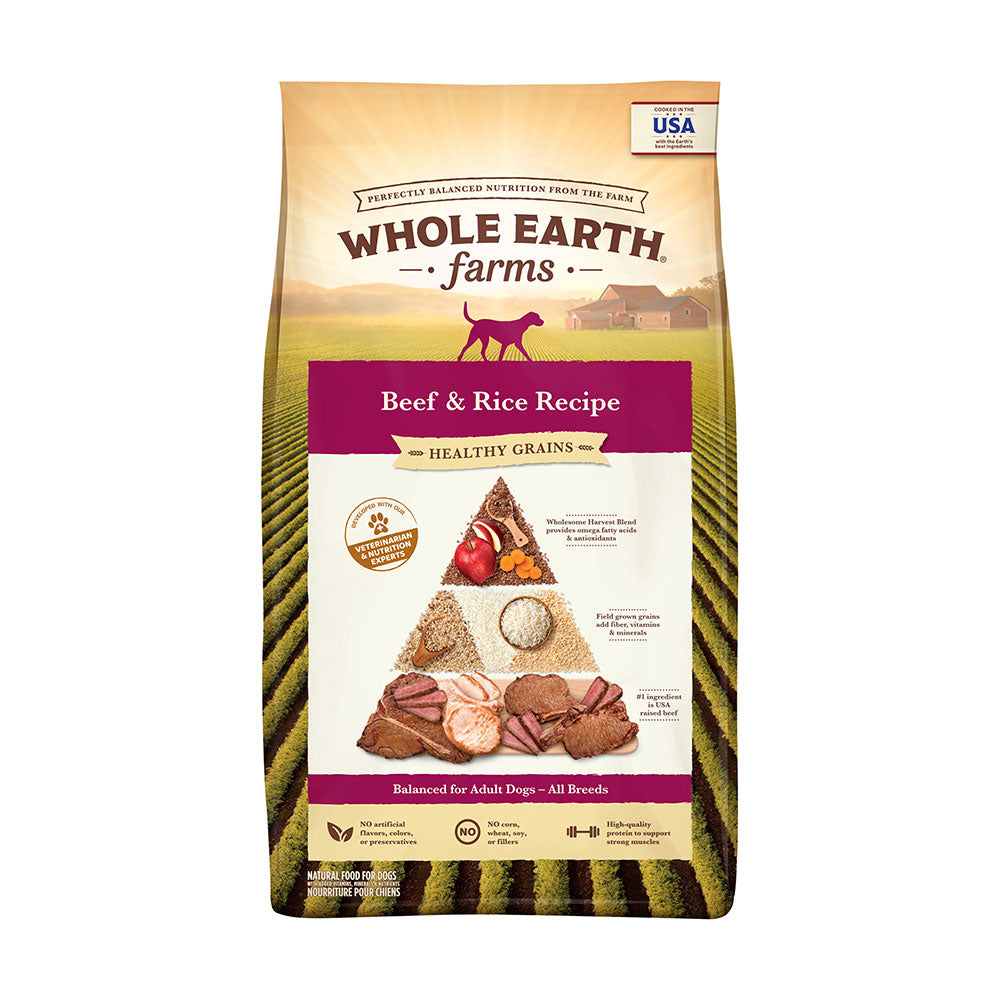 Whole Earth Farms® Goodness from the Earth™ Healthy Grains Beef & Rice Recipe 25lb