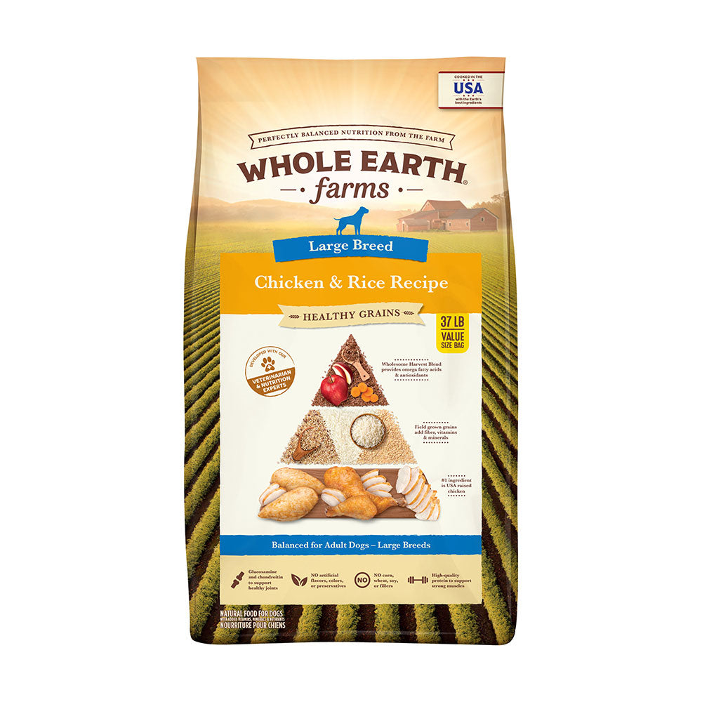 Whole Earth Farms® Goodness from the Earth™ Large Breed Chicken & Rice Adult Recipe Dog Food 37 Lbs