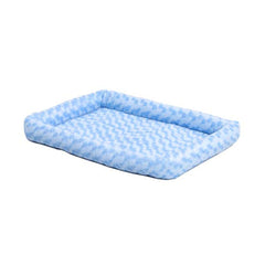 QuietTime® Deluxe Powder Bolster Pet Bed Blue Color 22 Inch