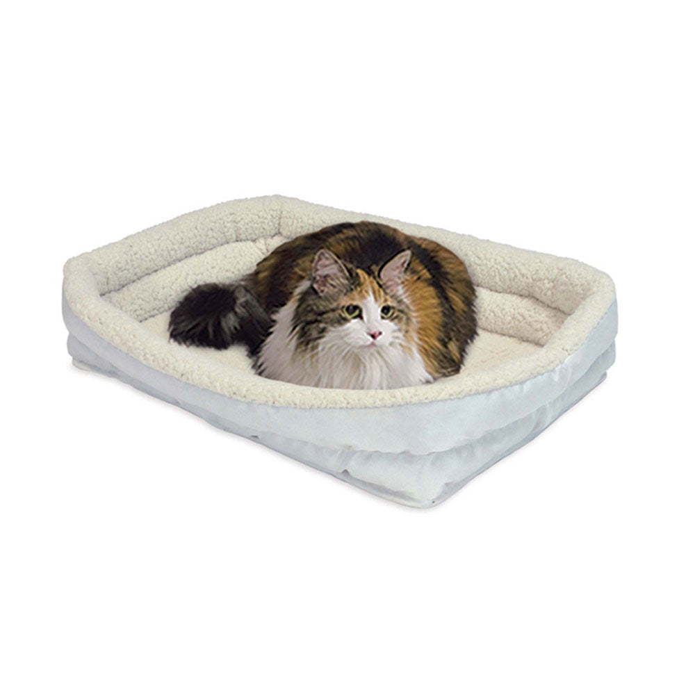 QuietTime® Deluxe Fleece Double Bolster Pet Bed 24 Inch