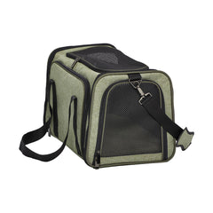 MidWest® Duffy Expandable Pet Carrier Large 19.3 In Lg x 12.2 In Wd x 12.2 In Ht Green Color