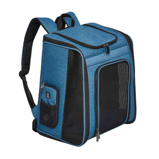 MidWest® Day Tripper Pet Backpack 10.8 In Lg x 14.6 In Wd x 16.9 In Ht Blue Color
