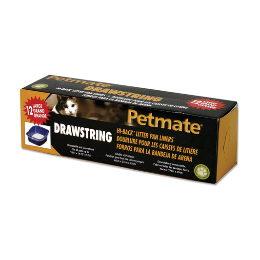 Petmate® Hi-Back Litter Pan Liners Clear Color 12 Count Large