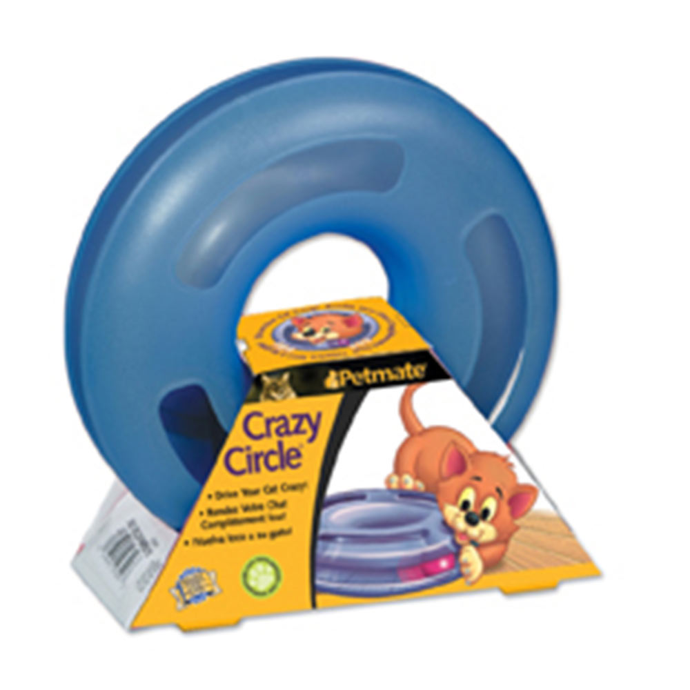 Petmate® Fat Cat® Crazy Circle® Cat Toy Small 9.75 In WD x 9.75 In LG x 3 In HT Blue