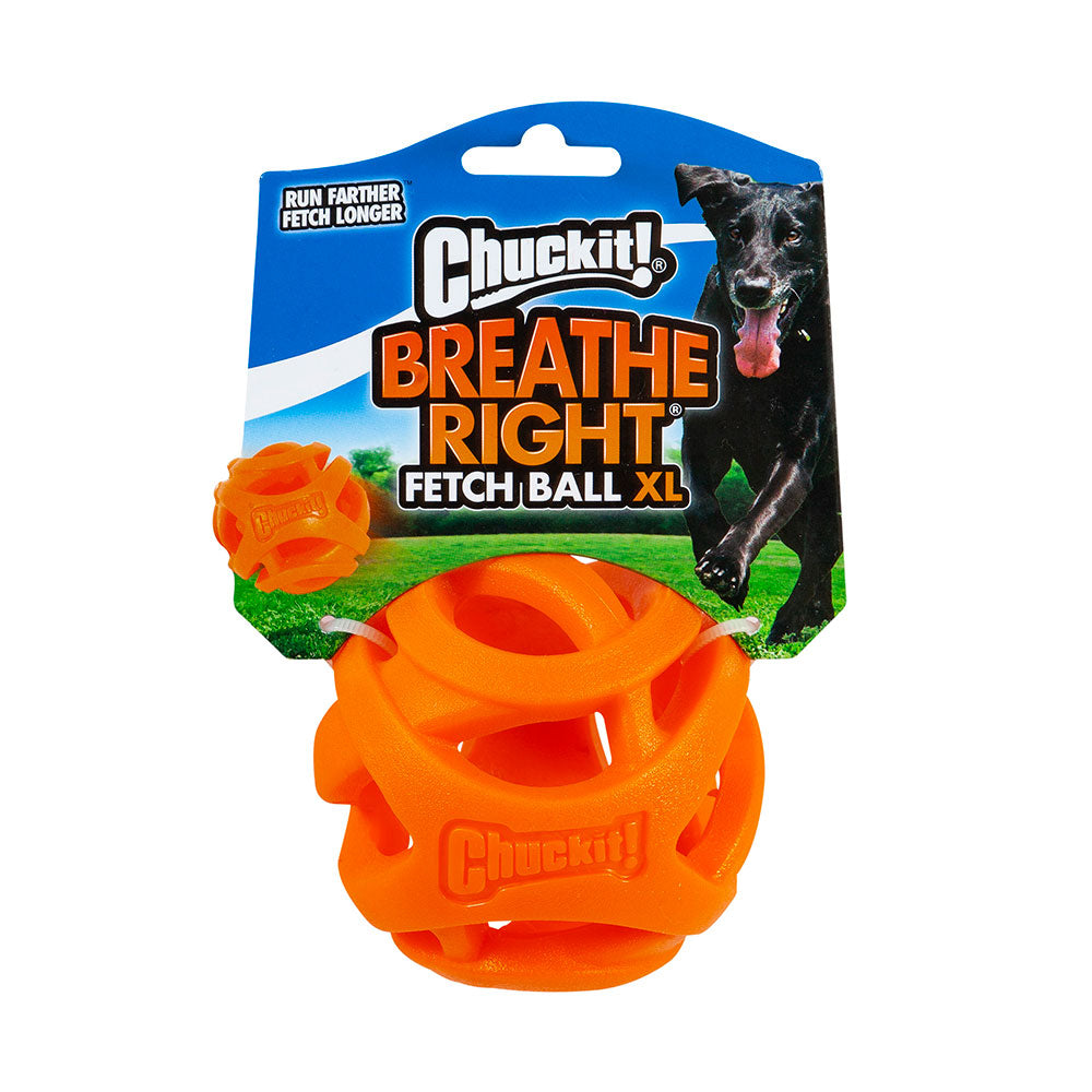Petmate® Chuckit!® Breathe Right Fetch Ball Dog Toys Orange Color Extra Large