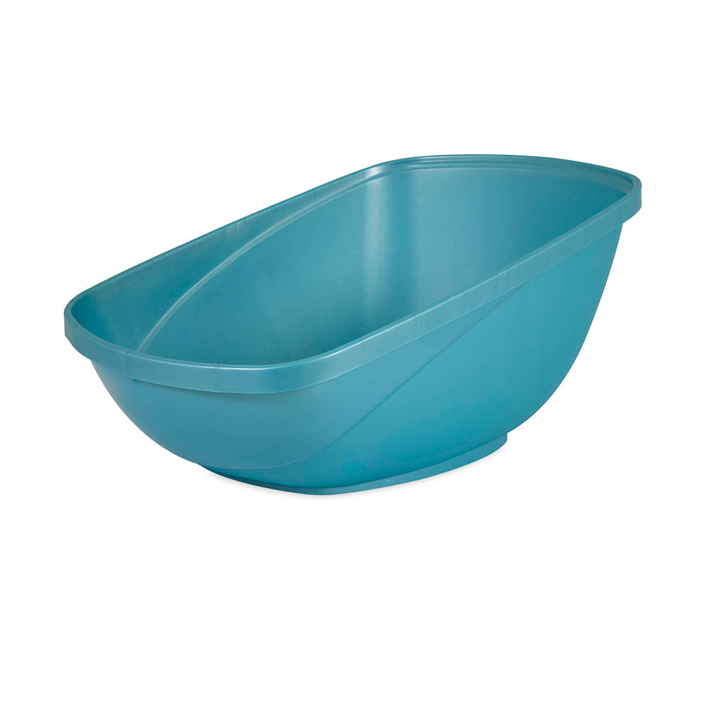 Petmate® Hi-Back Open Litter Pan For Cat Blue Steel Color Jumboo