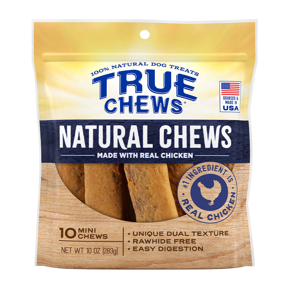 True Chews® Natural Chews Made with Real Chicken Dog Treats (Mini 10pc) 10oz