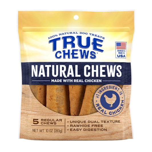 True Chews® Natural Chews Made with Real Chicken Dog Treats (Reg 5pc) 10oz