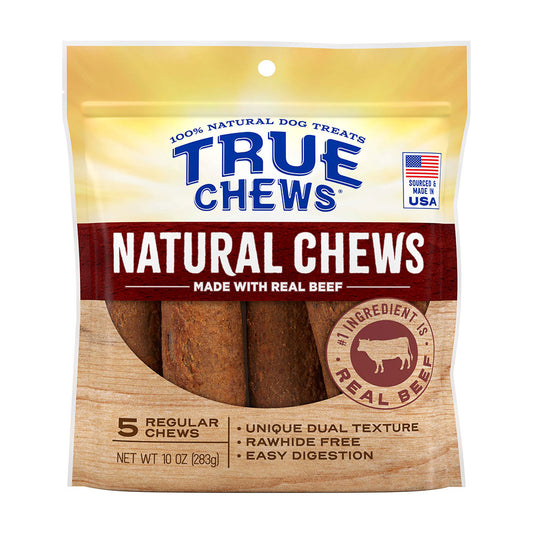 True Chews® Natural Chews Made with Real Beef Dog Treats (Mini 10pc) 10oz
