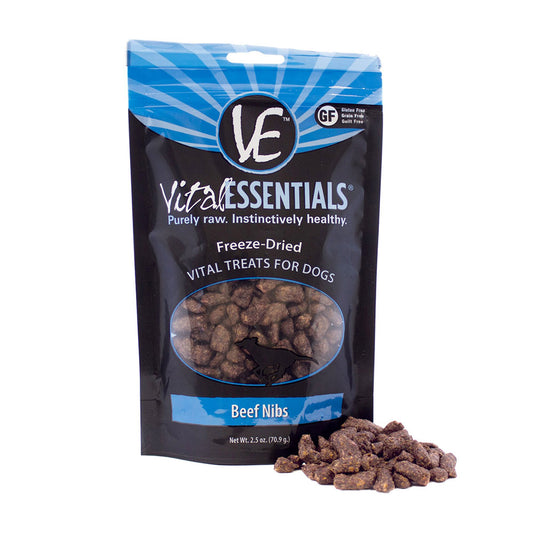 Vital Essentials® Beef Nibs Freeze-Dried Dog Treats 2.5 Oz