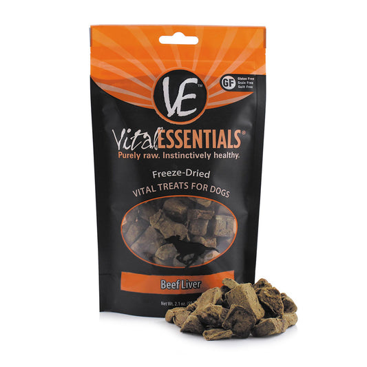 Vital Essentials® Beef Liver Freeze-Dried Dog Treats 2.1 Oz