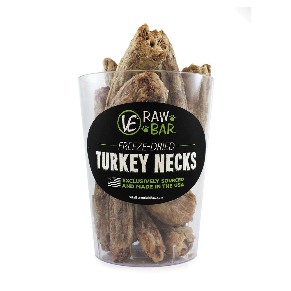 Vital Essentials® Raw Bar Freeze-Dried Turkey Necks Dog Treats 12 Piece/Bag