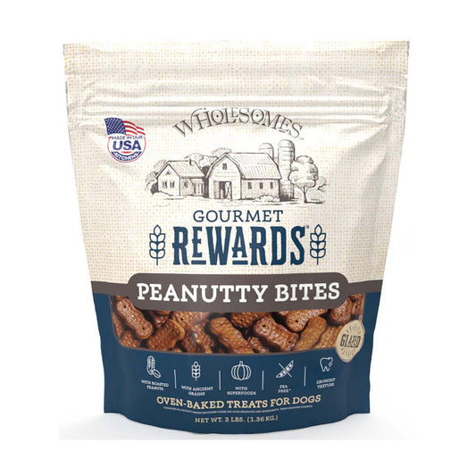 Wholesomes™ Rewards™ Peanutty Bites Dog Biscuits 3lbs