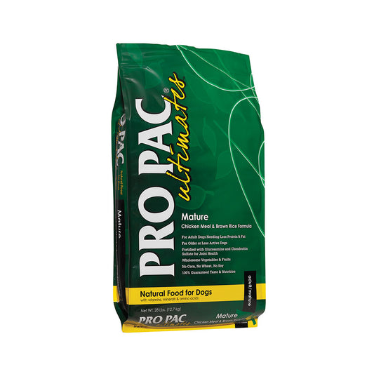 PRO PAC® Ultimates™ Mature Chicken Meal & Brown Rice Dog Food Formula 28 Lbs